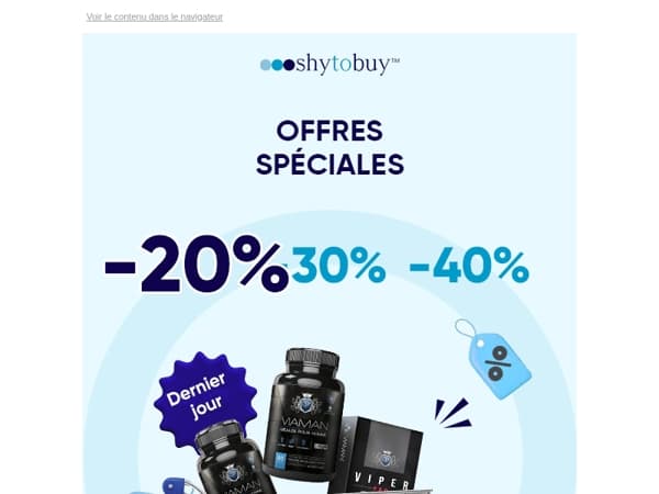 ⚡ Urgence : vos réductions jusqu’à -40% s’arrêtent à minuit