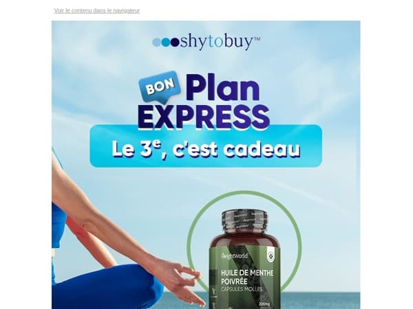 🎁 3 produits pour le prix de 2, c’est maintenant !