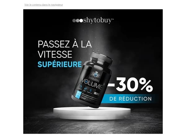 💪 -30% pour des performances viriles à la hauteur