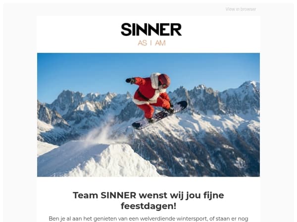 Klaar voor de winter met SINNER