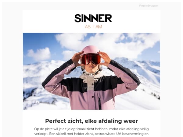 Perfect zicht en warmte, van top tot teen