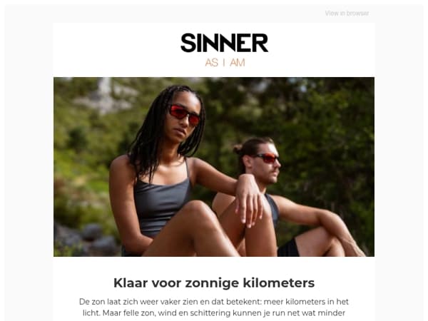 Zonnige runs beginnen bij SINNER