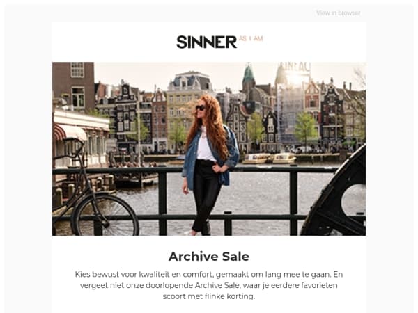 Archive Sale tot 50% korting