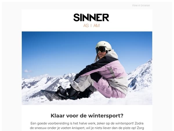 Klaar voor de piste? Vandaag besteld, vandaag verzonden