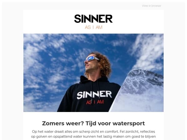 Alles voor een scherpe blik op het water