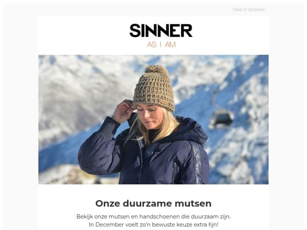 Duurzame mutsen voor de feestdagen