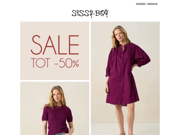 Zomer SALE tot -50% ☀️