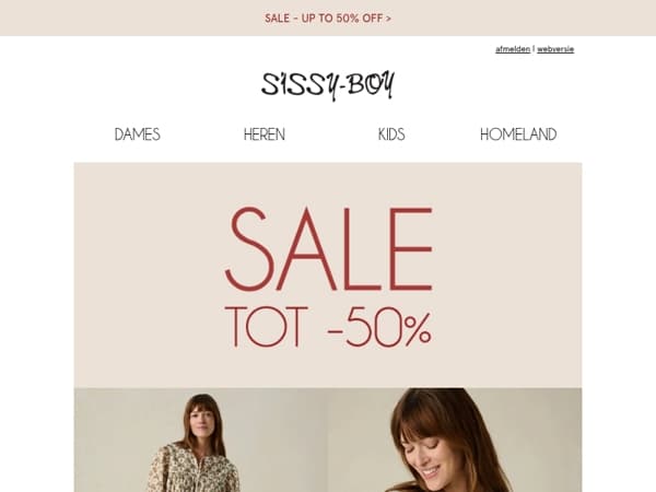 Tot -50% korting ☀️