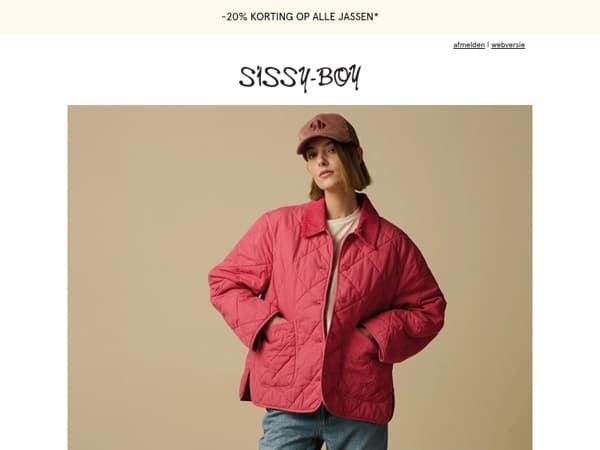 NU: 20% korting op jassen