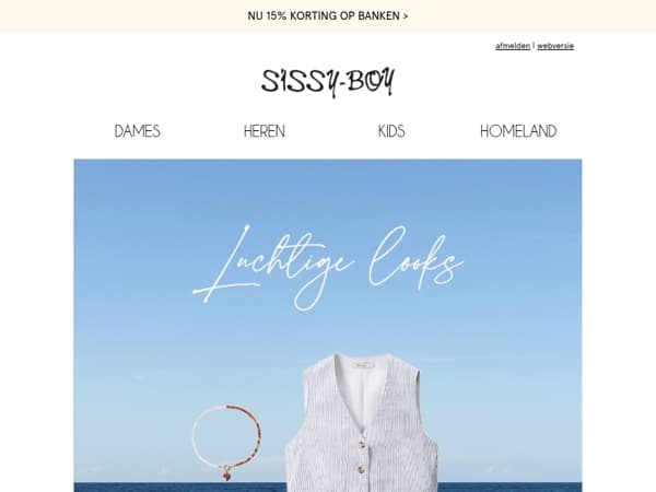 Voor dagen vol zon en stijl