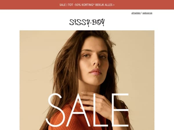 Sale! Tot 50% korting