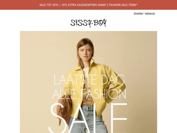 Laatste dag: SALE