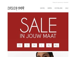Sale in jouw maat