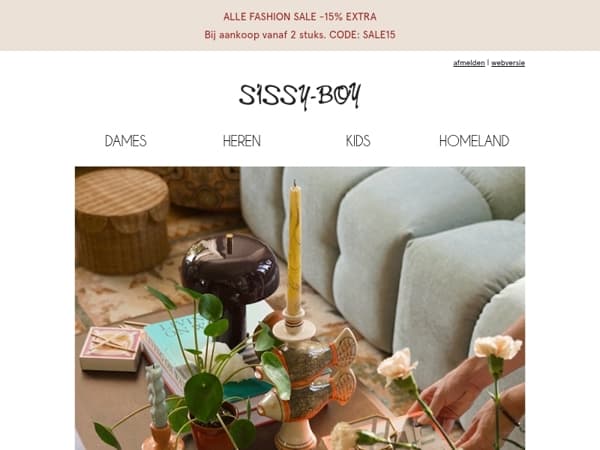 Van koffietafel tot zithoek