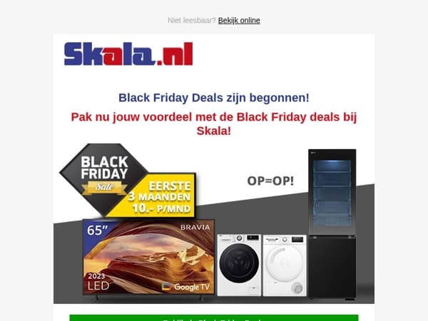 Black Friday bij Skala: de scherpste aanbiedingen van het jaar!