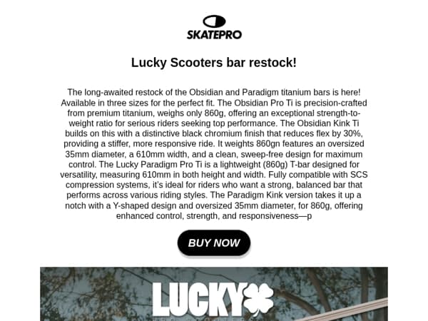 Lucky Scooters bar restock!