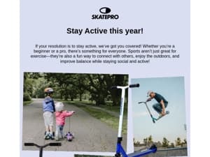 Stay Active with SkatePro!