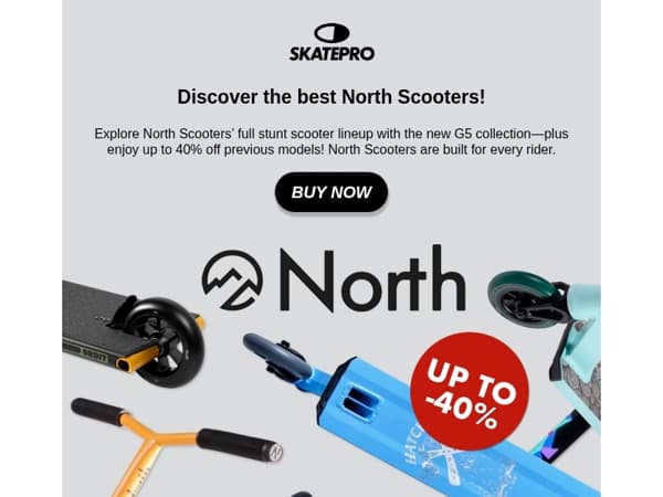 UP TO -40% SALES on North Scooters!