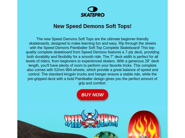 New Speed Demons Soft Tops!