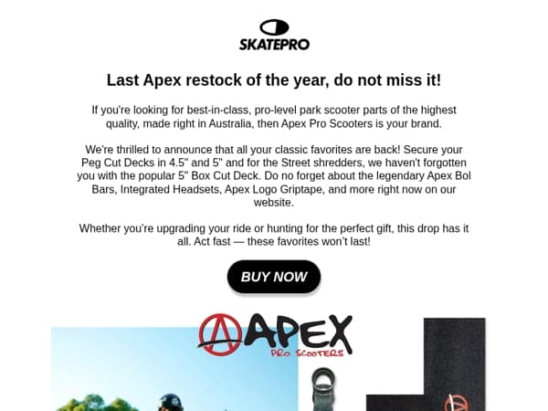 Last Apex Restock of the Year!