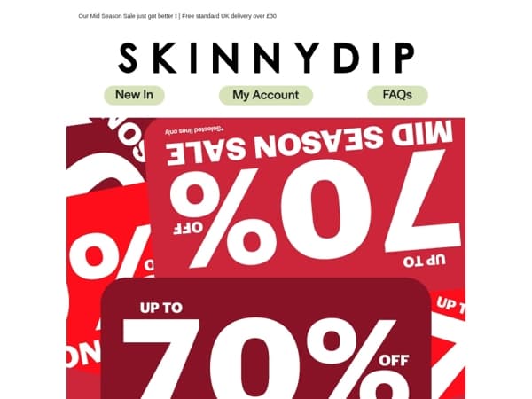 Fancy Up To 70% Off?* 🙂‍↕️