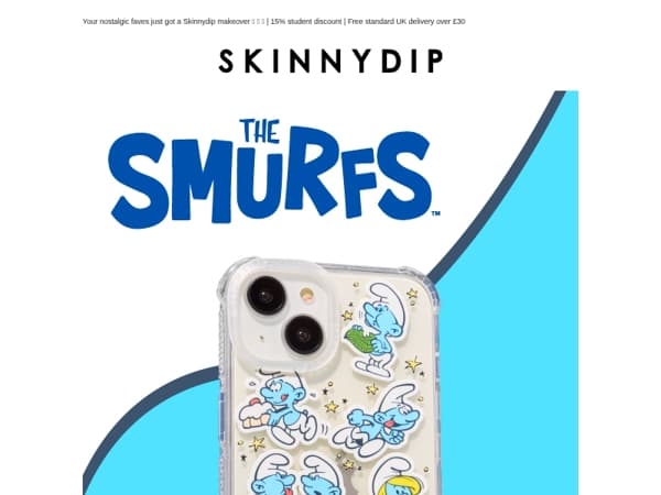 The Smurfs x Skinnydip 💙