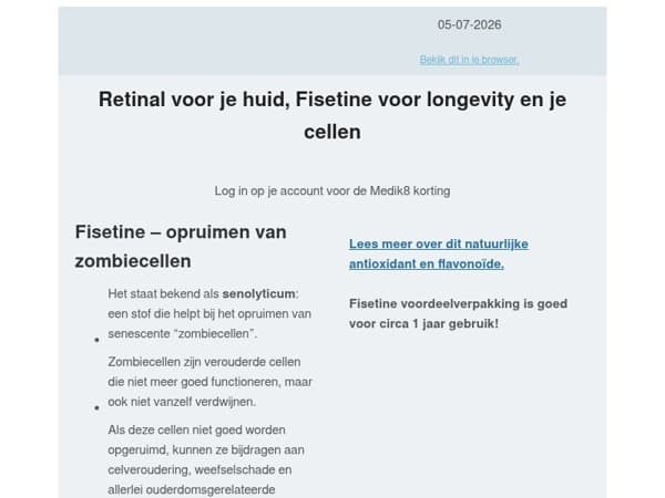 Zombiecellen, huidveroudering en longevity: de nieuwe kijk op anti-aging en gezond oud worden