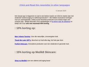 Start het nieuwe jaar goed met geweldige kortingen! 🎉