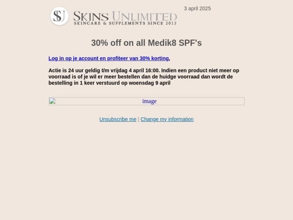 ALL SPF 30% 🤩 Discount