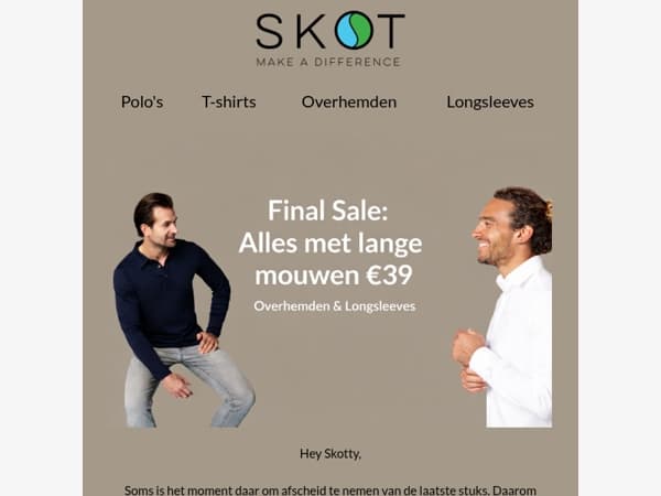 Final Sale: Alles met lange mouwen €39