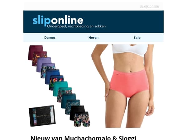Nieuw van Sloggi & Muchachomalo