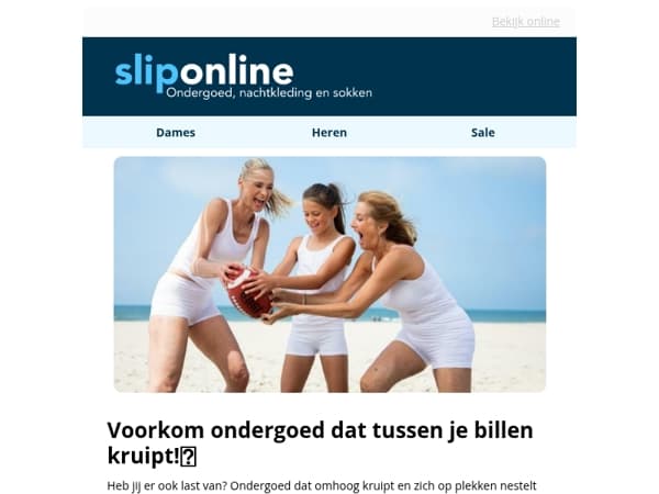 Ondergoed dat niet tussen je billen gaat zitten? Zo zit je goed.😁