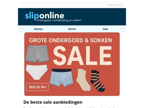De beste Sale aanbiedingen van Sliponline