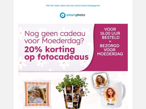  Op zoek naar een last minute cadeau voor Moederdag? 