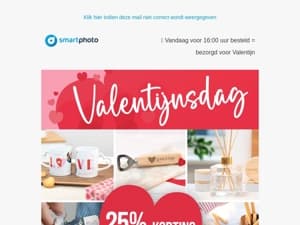 ⌛ Vandaag voor 16:00 uur besteld = bezorgd voor Valentijn