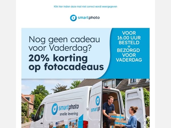  LAATSTE KANS: bestel nu je vaderdagcadeau!