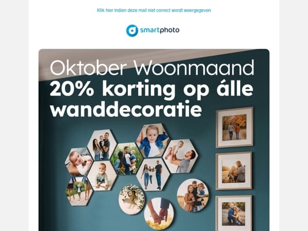 🏡Oktober Woonmaand: 20% korting op alle wanddecoratie!