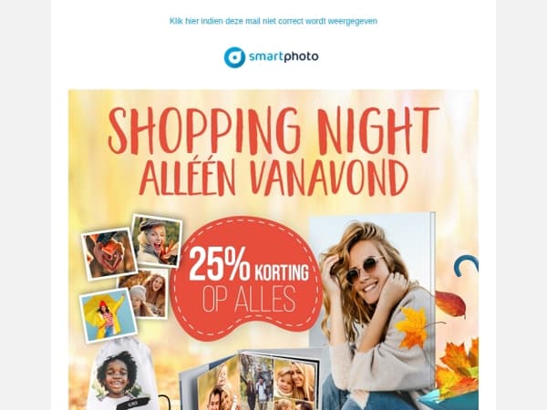 Hi, het is shopping night 🩵