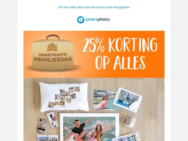 Hi, Alleen vandaag en morgen: 25% korting op alles