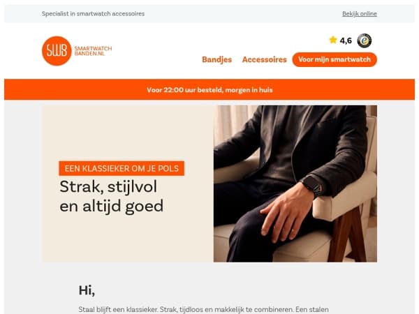 Een klassieker om je pols