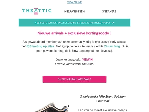 Nieuwe arrivals + exclusieve korting 🚨