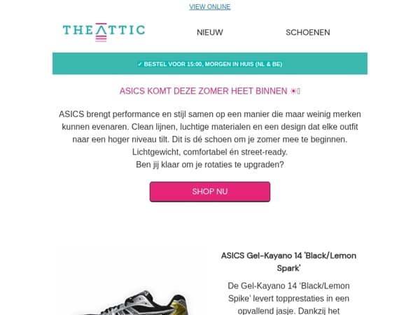 Het is warm buiten, kom in stijl! ☀️👟