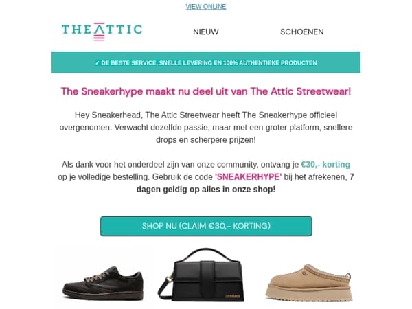 Van The Sneakerhype naar The Attic 👟