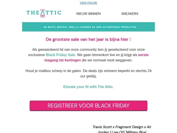 De sneaker waar je op hebt gewacht 🚨