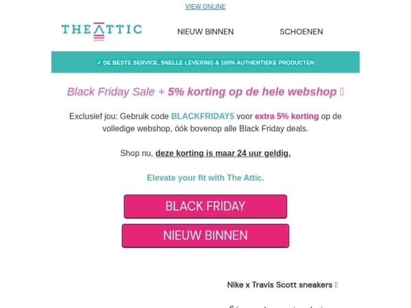 De komende 24 uur extra korting 🚨