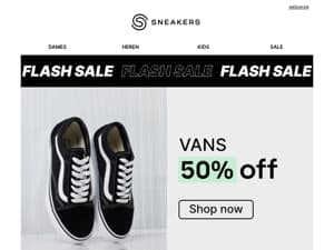 50% Vans & Veja