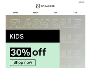 Kids sneakers: -30%