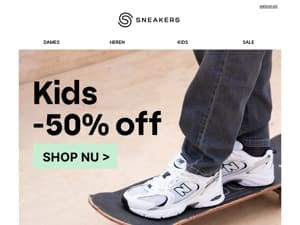 Kids sneakers: -50%
