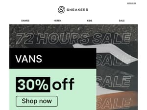VANS: 30% OFF