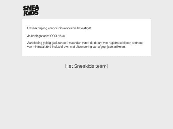 Nieuwsbrief aanmelding gelukt
